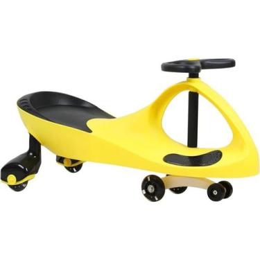 Imagem de Brinquedo Super Car Rolimã Unitoys Gira Volante 360º, Amarelo, Preto