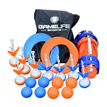 Imagem de GAMELIFE SPORTS Conjunto De Bocha Premium Para Jogos Ao Ar Livre, Quadra Nylon Até 18 Metros, 8 Bolas Bocha, Dardos Gramado, Argolas Voadoras, Estacas Chão, Bolsa. Jogo Toda A Família, Adolescentes,