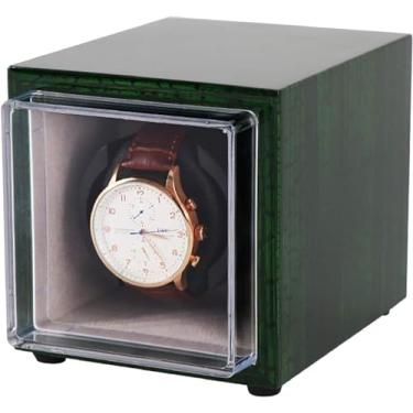Imagem de Agitador de relógio único relógio mecânico automático caixa de enrolamento de relógio rotativo de dupla potência dispositivo de relógio mini relógio Wi