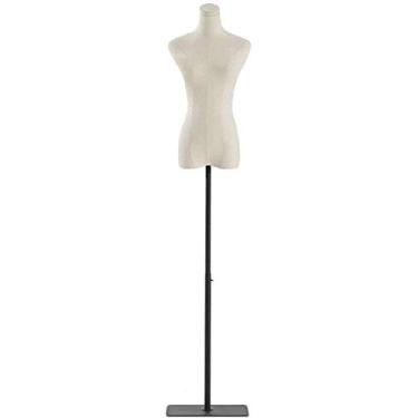 Imagem de CUTPOIY Manequim manequim feminino manequim manequim manequim altura ajustável estável para exibição de roupas de balcão (médio)