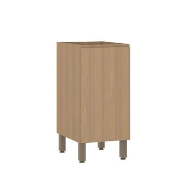 Imagem de Balcão de Cozinha 40cm 1 Porta sem Tampo Slim Luciane Móveis, Freijó/F