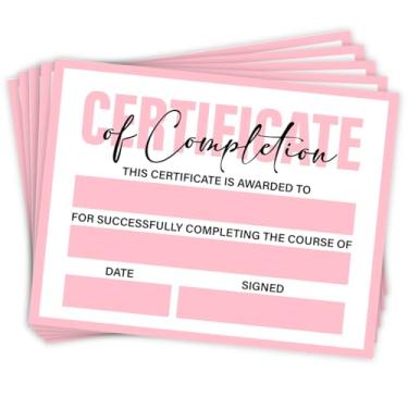 Imagem de Certificados de conclusão do curso de estudante Certificado de Realização Professores Escola Estudantes Formatura Funcionários Certificados de Treinamento 25 unidades, 20 X 28 cm