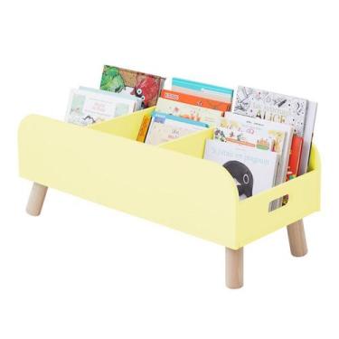 Imagem de Porta Livros Revisteiro Infantil De Chão c/ pé palito - Montessori - 6
