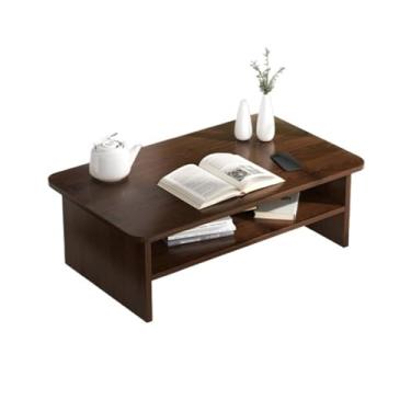 Imagem de Mesa de Centro Mesa de chão japonesa, mesa de meditação, mesa de chão baixa, mesa de chá baixa japonesa para sentar no chão, mesa baixa de madeira para altar de oração para casa em estilo japonês Mesa