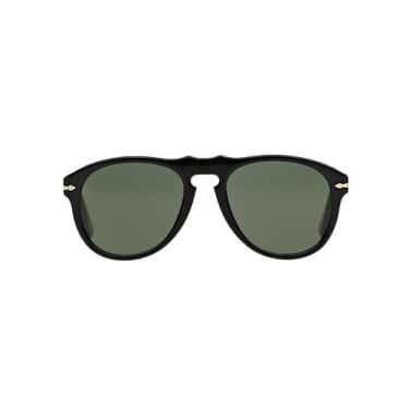 Imagem de Persol PO0649 - Óculos de Sol Aviador, Verde, 54 mm - Unissex-Adultos