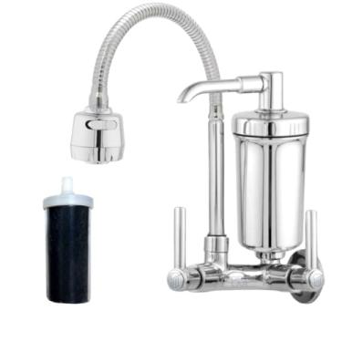 Imagem de Torneira de Cozinha Gourmet com Filtro de Alta PressãO, Grande Suporte de Parede(C/ 1 REFIL P0A)