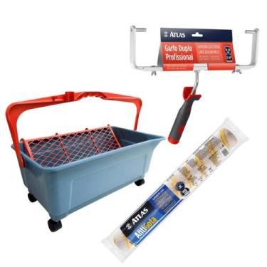 Imagem de Kit P/ Pintura Garfo Duplo Rolo Big Caçamba 25l Rodas - Compel