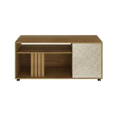 Imagem de Rack Para TV Até 42 Polegadas 136x64x32,8 cm Natural/Palha - Tecnomobi