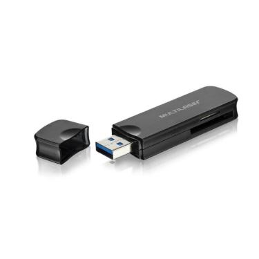 Imagem de Leitor de Cartão de Memória Multilaser Super Speed - 5 Gbps - USB 3.0 - AC290