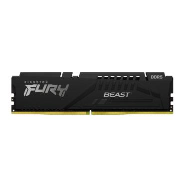Imagem de Memória 16GB DDR5 5200MHz Kingston Fury Beast - CL36 - Preto - KF552C36BBE/1