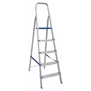 Imagem de Escada Doméstica 05 Degraus Alumínio - Real - Real Escadas