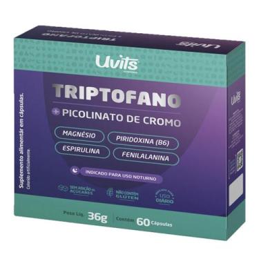 Imagem de Triptofano 5htp Serotonina Picolinato Cromo 60 Cáps Uvits
