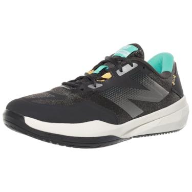 Imagem de New Balance FuelCell 796 V4 Tênis masculino, Cimento preto/jade cibernético/clementina, 12.5 Wide