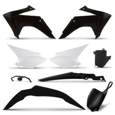 Imagem de Kit plástico crf 230 2015 + number plate - PRO TORK, PRETO, Único