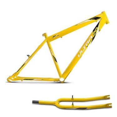 Imagem de Quadro Aro 29 Em Aço Carbono Ultra Bikes Masculino, Amarelo, Aro 29