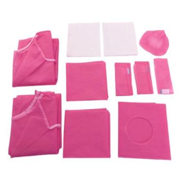 Imagem de Kit de Paramentação Cirúrgica Perio Estéril Best Fabril, Rosa