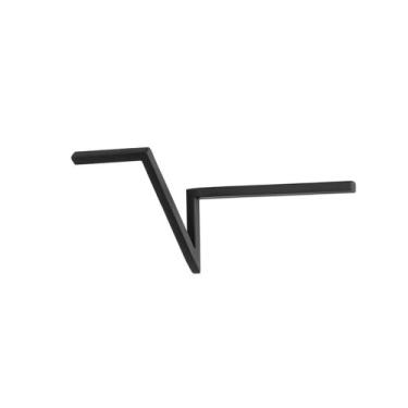 Imagem de Cabide Suporte de Parede em Aço Linha Frame Elegante Forma, Preto