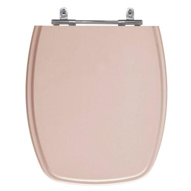 Imagem de Assento Laqueado Stylus Rosa Coral Tampa Vaso Celite Em Mdf