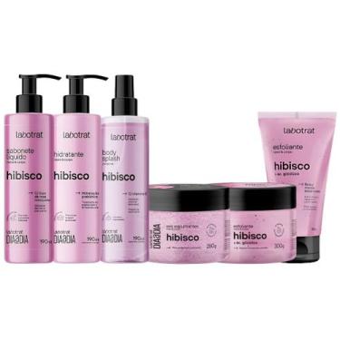 Imagem de Kit Banho Premium Labotrat Hibisco Completo 6 Produtos Corpo E Rosto C