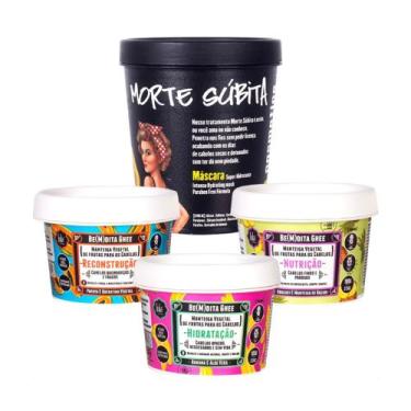 Imagem de Kit Cronograma Capilar Lola  Máscara Morte Súbita 450g 3x Bemdita Ghee