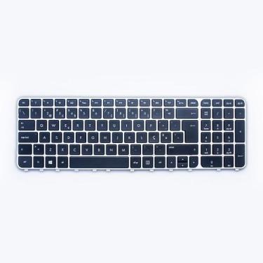 Imagem de Teclado para Notebook compatível com Hp Part Number 699853-251 ABNT2 -