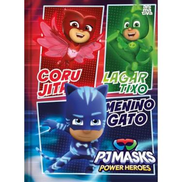 Imagem de Caderno Brochura Animativa, Capa dura, 80 folhas, PJ Masks, Pacote com 5 unidades