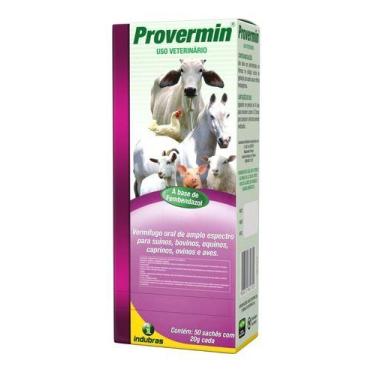Imagem de Kit Com 10 Provermin Pó - Sachê De 20 Gr - INDUBRAS