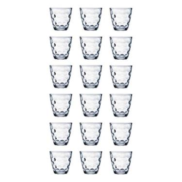 Imagem de Kit 18 Peças Transparente Copos Vidro Redondo Bangkok 250ML - WELLMIX,