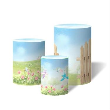 Imagem de Trio Capas Para Cilindro Versátil Jardim Encantado Menina Cantinho da 