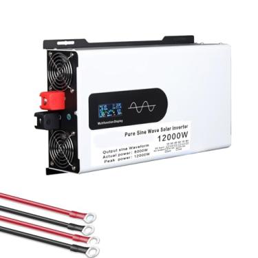 Imagem de 12V to 220V 60HZ,Inversor solar de onda senoidal pura de 12.000 Watts, inversor de energia para carro DC 12V 24V 48V 60V 72V para conversor de voltagem CA 110V/220V com display LCD