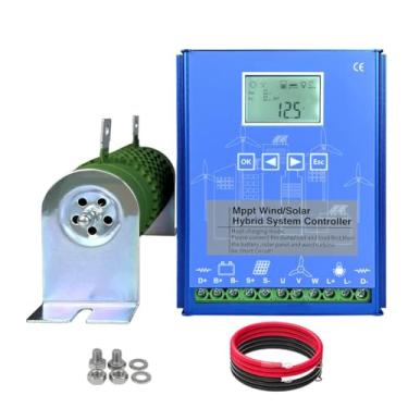 Imagem de AISINILALAO 5000W 12V/24V/48V MPPT Wind Solar Hybrid Charge Controller, com despejo controlador de carga da turbina eólica para painel solar/gerador de turbinas eólica Bateria de carregador,48V