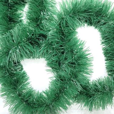 Imagem de Festão De Natal Verde Opaco Premium 9cm x 2 metros - Master Christmas