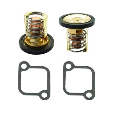 Imagem de Kit de termostato 2 peças 18-3606 serve para motores de popa Mercury Marine 200-300 HP, serve para Sierra 18-3535 18-3675 sistema de resfriamento de motor substituir 885599003 885599004 8855991