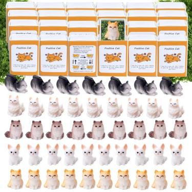 Imagem de 20 Set Positive Cat Gifts Bulk Employee Appreciation Gifts Box Breathing Gift Bulk for Coworker Team Back to School Desk Pets Thank You Teacher Student Cat Ornaments with Cheer up Card Box