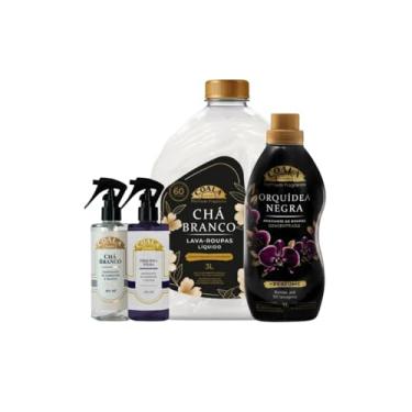 Imagem de Kit Coala Laundry | 4 Produtos | Lavanderia e Casa Completa com Aromas de Chá Branco e Orquídea Negra