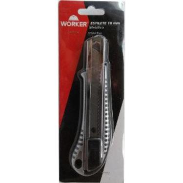 Imagem de Estilete 18Mm Metalico - Worker