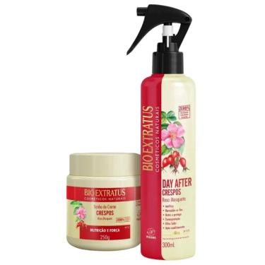 Imagem de Kit Bio Extratus Crespos Banho De Creme 250G Day After 300Ml