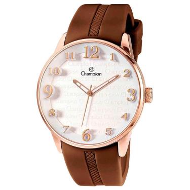 Imagem de Relógio Champion Masculino Analógico Marrom Branco Ch30224s