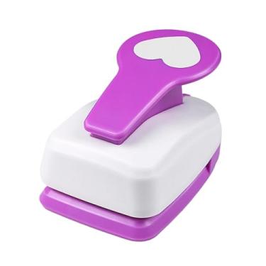 Imagem de predolo Furador de papel artesanal, economizador de trabalho, furador de papel portátil, formato para cartões de casamento, suprimentos para bricolage, Coração