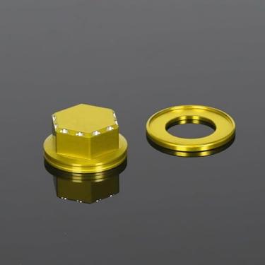 Imagem de Arruela de tampa de porca de haste de direção Monkey compatível com Monkey 125 GROM MSX CT125 DAX125 3D CNC acessórios de motocicleta parafusos de tampa de plugue (dourado)