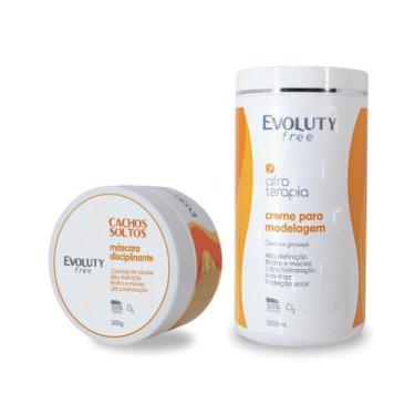 Imagem de Kit Cachos Afroterapia Solta Cachos + Creme de Pentear 1kg - Evoluty F