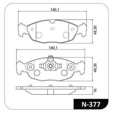 Imagem de Pastilha de Freio Dianteiro Chevrolet Celta Montana Prisma Corsa Corsa