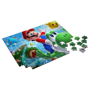 Imagem de Quebra-cabeça Personalizado Super Mario Bros 48 Peças - Pomps Geek