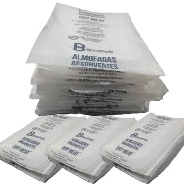 Imagem de Absorventes para alimentos Dry Meat Max 90g Branco 750 unid - BrasilPa