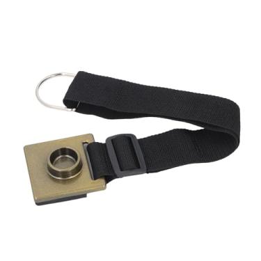 Imagem de Âncora de pino de extremidade de violoncelo ajustável antiderrapante rolha de metal suporte de anel D protege seu violoncelo durante a prática desempenho liga de nylon borracha