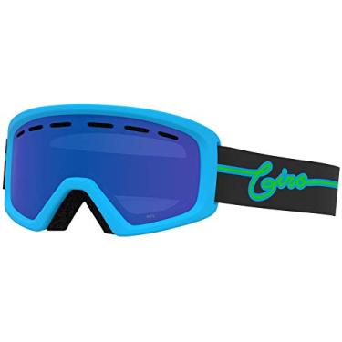 Imagem de culos de neve juvenil Giro Rev Pulseira com luzes neon azuis com lentes cinza cobalto (2021)