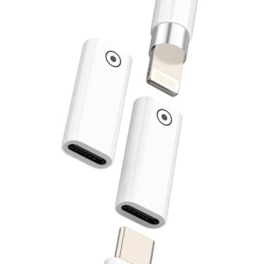 Imagem de Adaptador Lightning fêmea para USB C fêmea para carregamento Apple Pencil para iPad 1ª geração adaptador de cabo carregador para Apple Pencil USB-C Dongle conector para carregamento de acessórios de