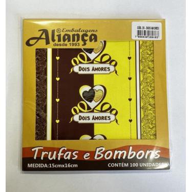 Imagem de Embalagem para trufas Aliança 15x16cm 100un / - Aliança Embalagens, Do