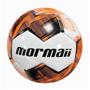 Imagem de Bola de Futebol Campo Fly Mormaii, Branco, Laranja