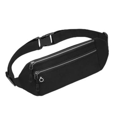 Imagem de Pochete de corrida fina para homens e mulheres, bolsa de cintura para caminhadas, ciclismo, treino, cinto para dinheiro para acessórios de corrida, Preto, Medium, Moderno